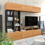 Hanah Home Sasa Unidad de TV - Teak, Black